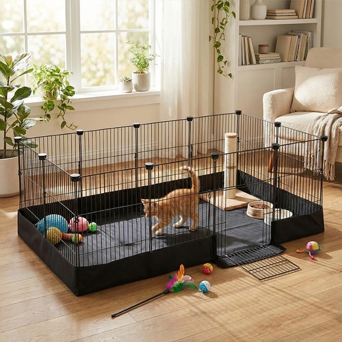 Pet rabbit run play - rabbit, pen