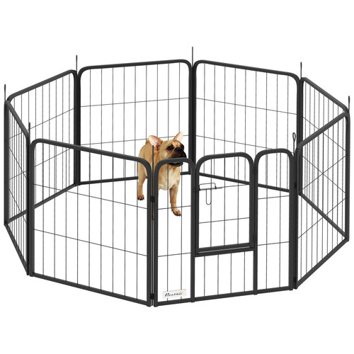 Pawhut foldable steel pet - foldable,