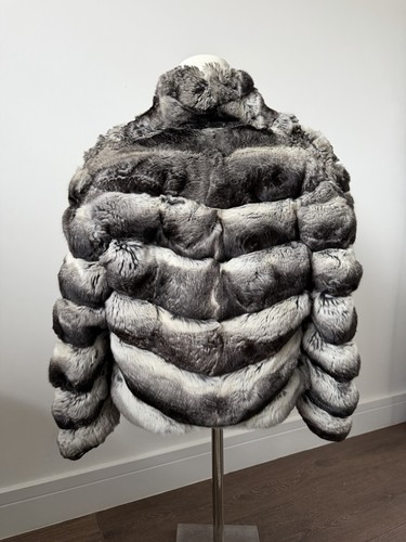 Chinchilla jacket genuine - jacket, fur