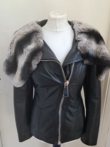 Real leather biker jacket - leather,